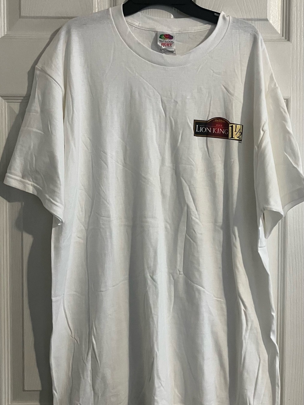 Fruit of the Loom White The Lion King 1½ Pocket Graphic Tee Size L